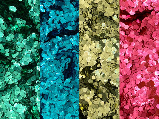 Bundle pack: blauw, groen, goud en roze biologisch afbreekbare festival glitters - EcoGlitterWorld