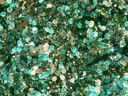 Forest Mix: glittermix van biologisch afbreekbare festival glitters - EcoGlitterWorld