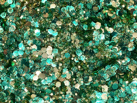 Forest Mix: glittermix van biologisch afbreekbare festival glitters - EcoGlitterWorld