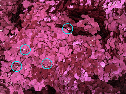Chunky Purple: paarse biologisch afbreekbare festival glitters. Productiefout! - EcoGlitterWorld