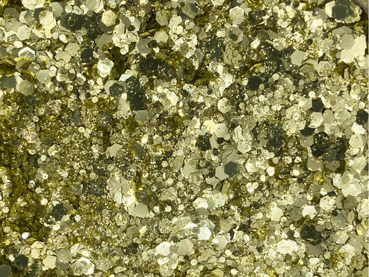 Gold Mix: glittermix van biologisch afbreekbare festival glitters - EcoGlitterWorld