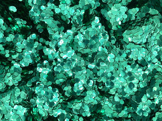 Chunky Green: groene biologisch afbreekbare festival glitters - EcoGlitterWorld