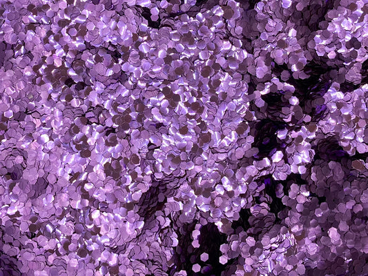 Chunky Violet: grote biologisch afbreekbare festival glitters - EcoGlitterWorld